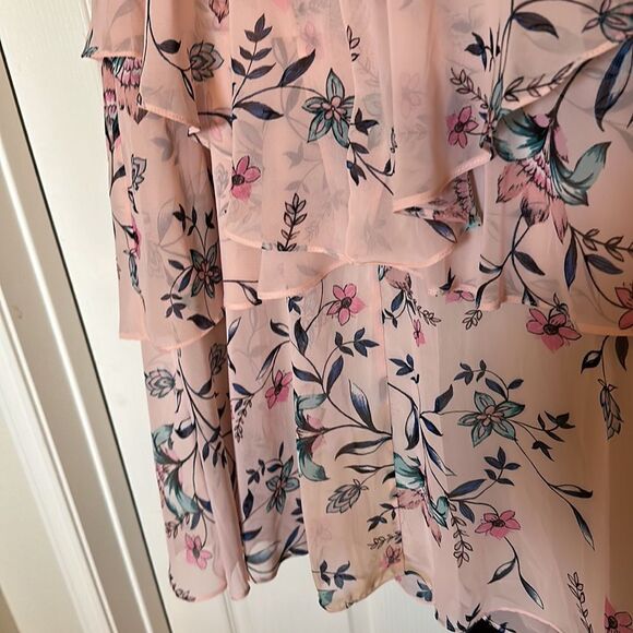 ELIZA J Ruffle Easter Floral Midi  Barbie DRESS BY ELIZA J Size 12 NWT - Picture 14 of 17